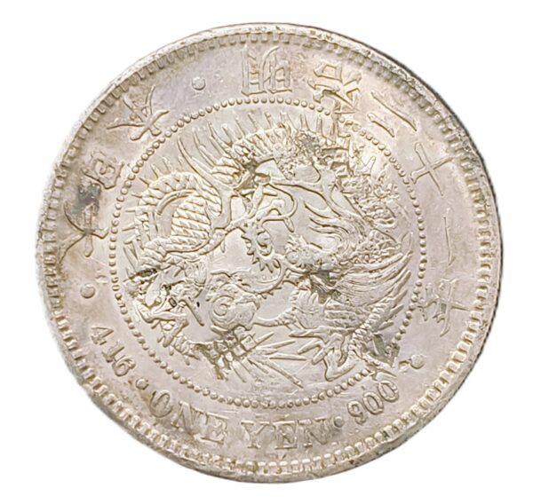 1 Yen Japón 1888 M21 AU/EBC+