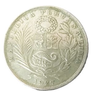 1/2 Sol Perú 1927 XF/EBC- reverso