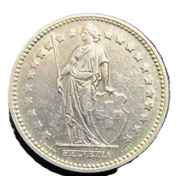 1 Franc Suiza 1936 AU/EBC