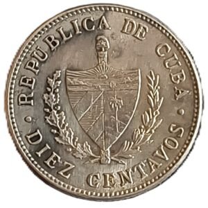 10 Centavos 1949 XF/AU reverso