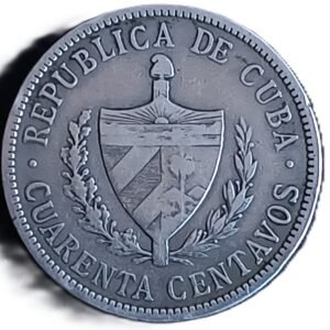 40 Centavos 1915 VF reverso