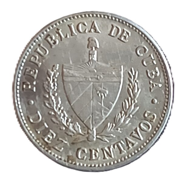 10 Centavos 1948 XF/AU - Imagen 2