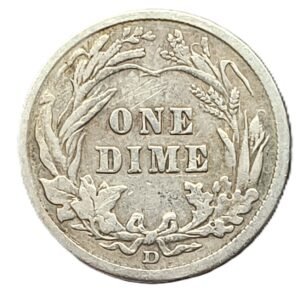 Barber Dime 1912 (D) XF reverso
