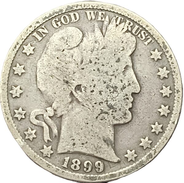 1/2 Dollar Barber Half Dollar 1899 VF