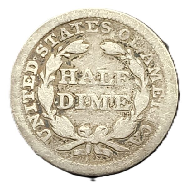 1/2 Dime 1853 F - Imagen 2