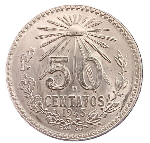 50 Centavos México 1943 AU