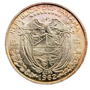 1/10 Balboas 1962 Panamá SC/USC reverso