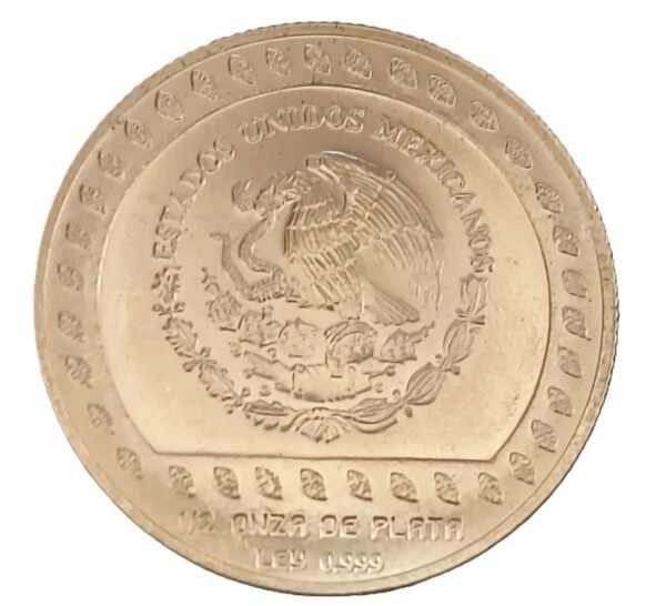 1/2 oz Guerrero Águila 1992 México - Imagen 2