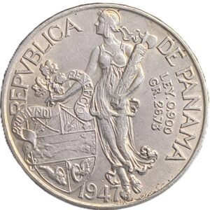1 Balboa 1934 Panamá XF/EBC reverso