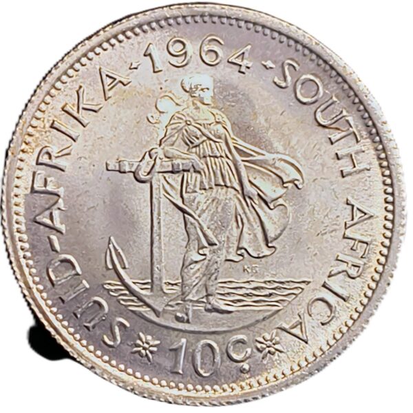 10 Cent 1964 Sudáfrica SC/USC - Imagen 2