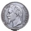 5 Francs 1870 Napoleón III Francia VF