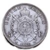 5 Francs 1870 Napoleón III Francia VF - Imagen 2