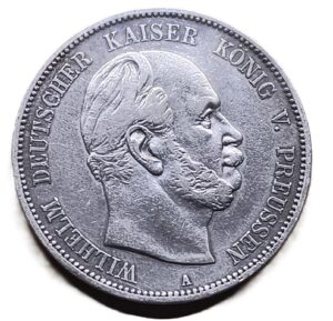5 Mark 1876 Guillermo XF