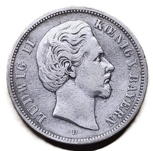 5 Mark 1874 Ludwig II Alemania VF