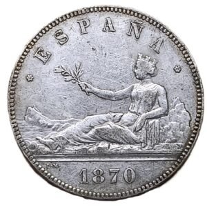 5 Pesetas 1870 (18-70) XF