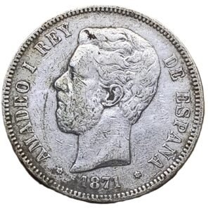5 Pesetas 1871 (18-71) España XF