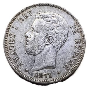 5 Pesetas 1871 (18-71) España XF