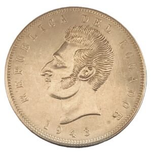 5 Sucres Ecuador 1944 AU