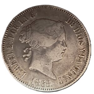 50 Centavos de Peso 1868 VF