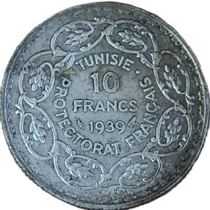 10 Francs Ahmad II 1939 AU