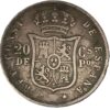 20 Centavos de Peso 1883 VF - Imagen 2