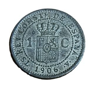 1 Céntimo de Peseta 1906 Bronce reverso