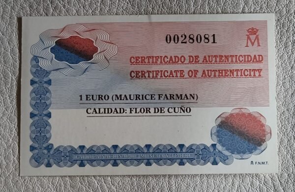 1 Euro 1997 Maurice Farman Plata - Imagen 4