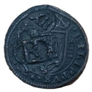 8 Maravedís Felipe IV resellado 1658 reverso