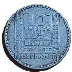 10 Francs Francia 19xx reverso
