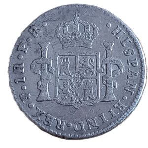 1 Real Carlos III 1778 P.R. Potosí reverso