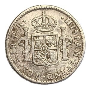 1 Real Carlos III 1779 P.R. Potosí reverso
