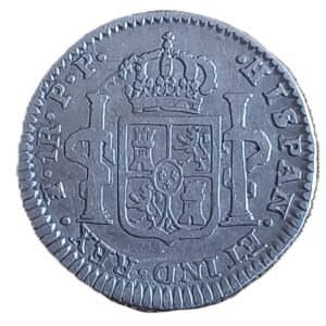 1 Real Carlos IIII 1795 P.R. Potosí reverso