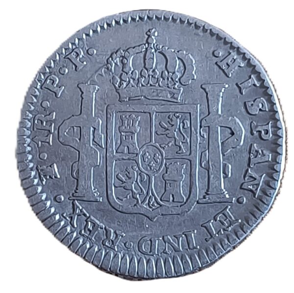 1 Real Carlos IIII 1795 P.R. Potosí - Imagen 2