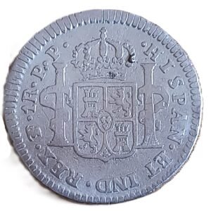 1 Real Carlos IIII 1798 P.R. Potosí reverso