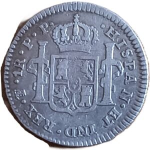 1 Real Carlos IIII 1799 P.P. Potosí reverso