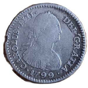 1 Real Carlos IIII 1799 P.P. Potosí