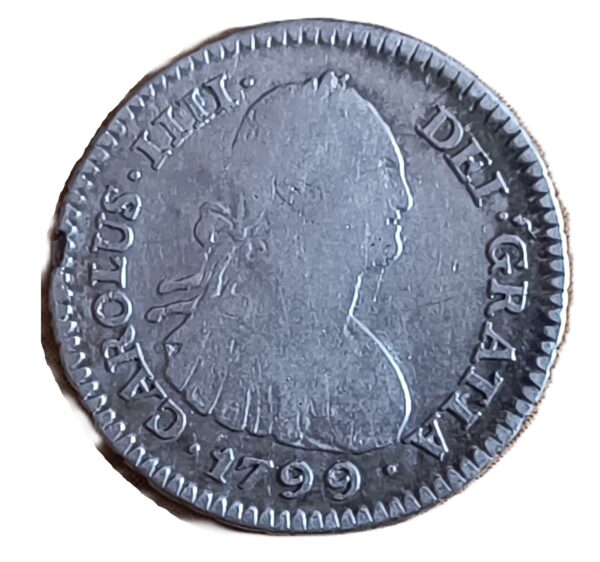1 Real Carlos IIII 1799 P.P. Potosí