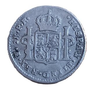 1 Real Carlos IV 1789 P.R. Potosí reverso