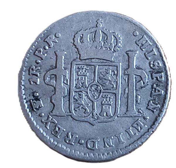 1 Real Carlos IV 1789 P.R. Potosí - Imagen 2