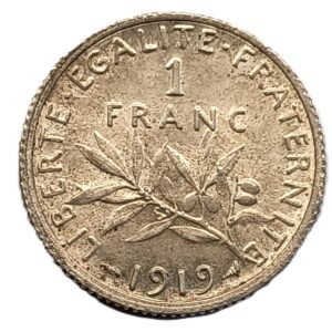 1 Franc 1919 reverso