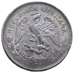 1 Peso Fuerte 1902 Fs FZ México reverso