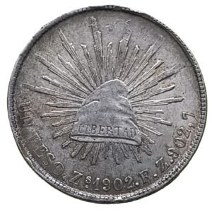 1 Peso Fuerte 1902 Fs FZ México