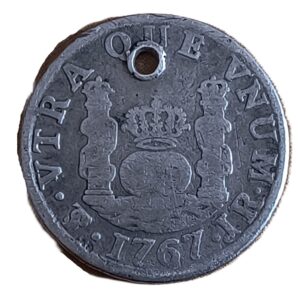 1 Real Carlos III 1767 Lima Columnario