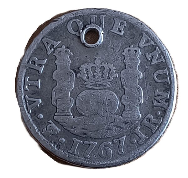 1 Real Carlos III 1767 Lima Columnario