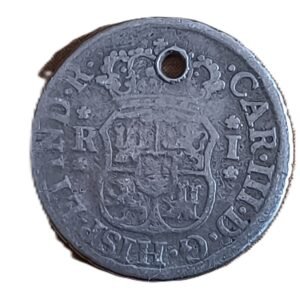 1 Real Carlos III 1767 Lima Columnario reverso
