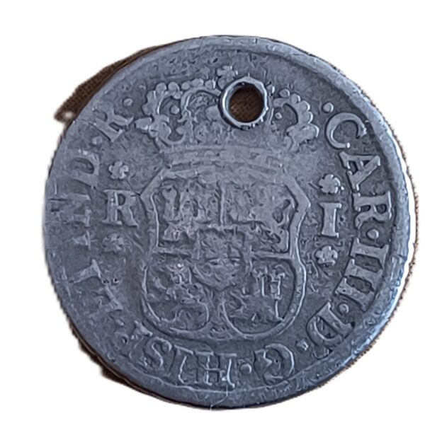 1 Real Carlos III 1767 Lima Columnario - Imagen 2
