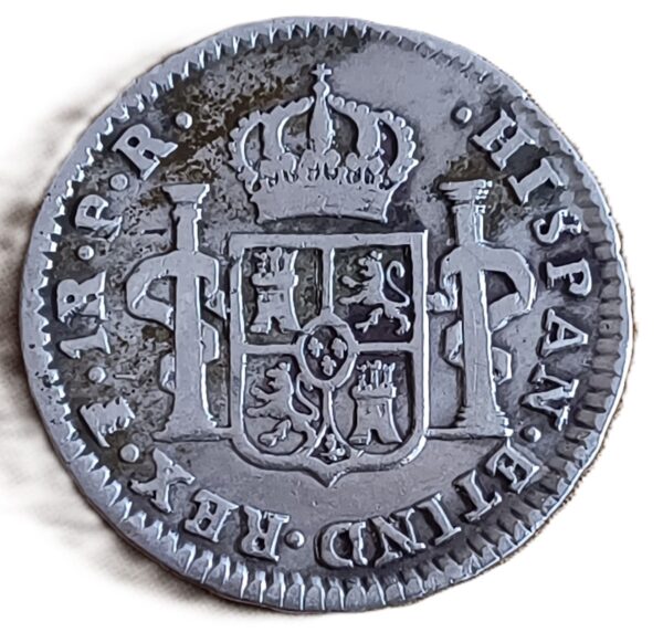 1 Real Carlos III 1777 Potosí - Imagen 2