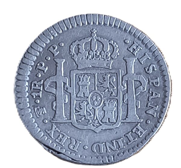 1 Real Carlos IIII 1796 Potosí - Imagen 2