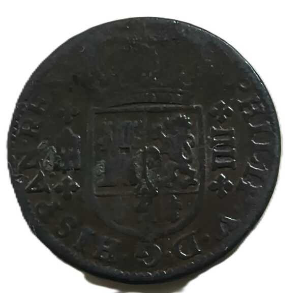 4 Maravedís de Felipe V, Segovia 1719 - Imagen 2