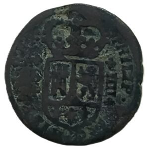 4 Maravedís de Felipe V, Barcelona reverso